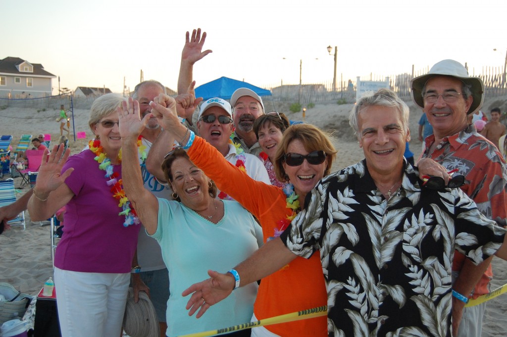 Friends from Ortley Beach gathered Saturday for the first "Beach Jam" event Saturday. (Photo: Daniel Nee)