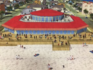 A proposed museum that will house a historic carousel on the Seaside Heights boardwalk. (Photo: Daniel Nee)