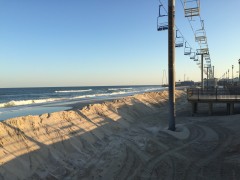 A rebuilt berm in Seaside Heights, Oct. 7, 2015. (Photo: Daniel Nee)