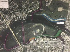 Proposed channels to be dredged. (Photo: Daniel Nee)