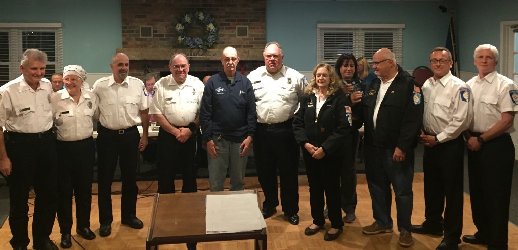 Members of the Lavallette First Aid Squad pose after receiving NJ's Outstanding Agency award. (Photo: Daniel Nee)