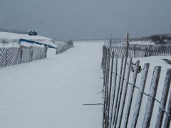 Brick Beach III during the March 5, 2015 snow storm. (Photo: Daniel Nee) Click to expand.