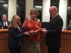 Councilwoman Joanne Filippone is sworn into office, Jan. 4, 2016. (Photo: Daniel Nee)