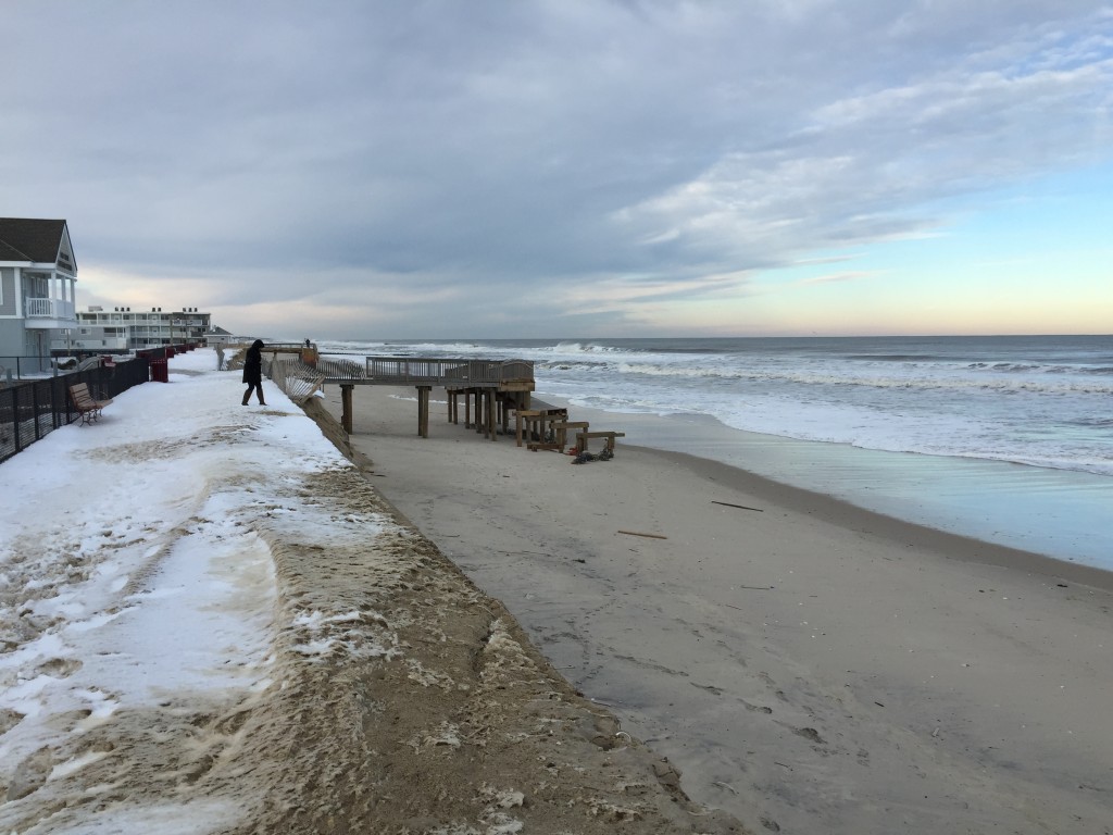 Damage to the oceanfront area of Ortley Beach, N.J., Jan. 24, 2016. (Photo: Daniel Nee)