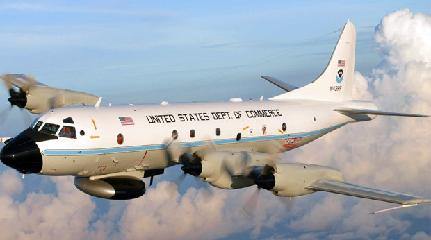 Hurricane Hunter aircraft. (Credit: NOAA)