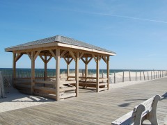A gazebo in Lavallette along the borough's beach walk. (Photo: Daniel Nee)