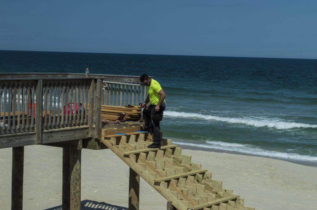 Crossovers being rebuilt in Ortley Beach, NJ, May 19, 2016. (Photo: Daniel Nee)