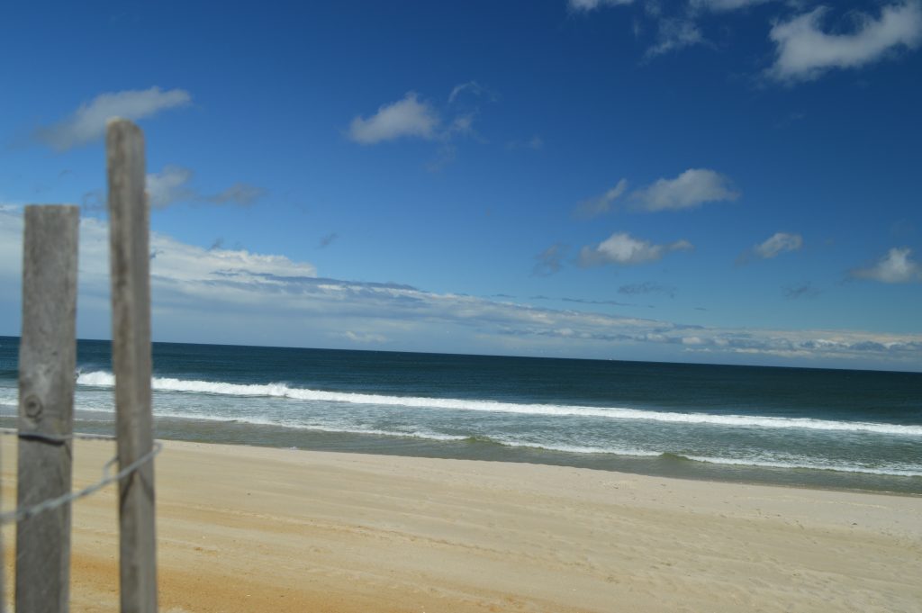 A storm moves out into the Atlantic Ocean, as seen in Normandy Beach. (Photo: Daniel Nee)