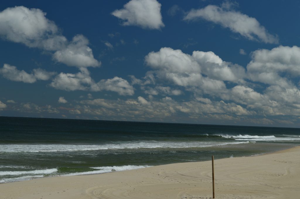 A storm moves out into the Atlantic Ocean, as seen in Normandy Beach. (Photo: Daniel Nee)