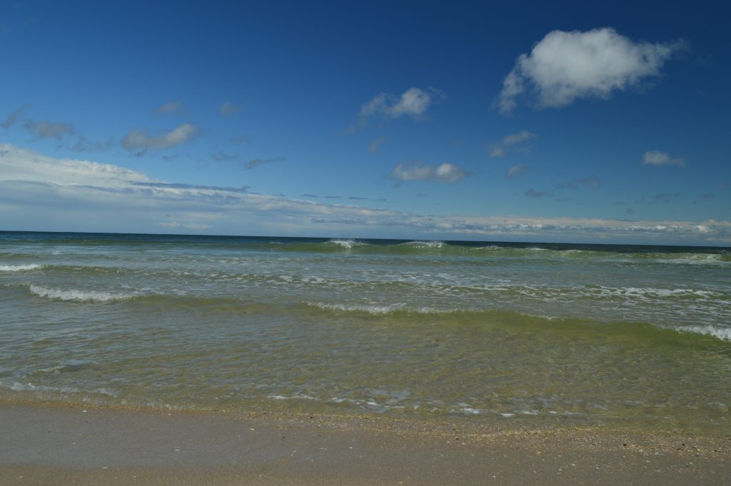 A storm moves out into the Atlantic Ocean, as seen in Normandy Beach. (Photo: Daniel Nee)