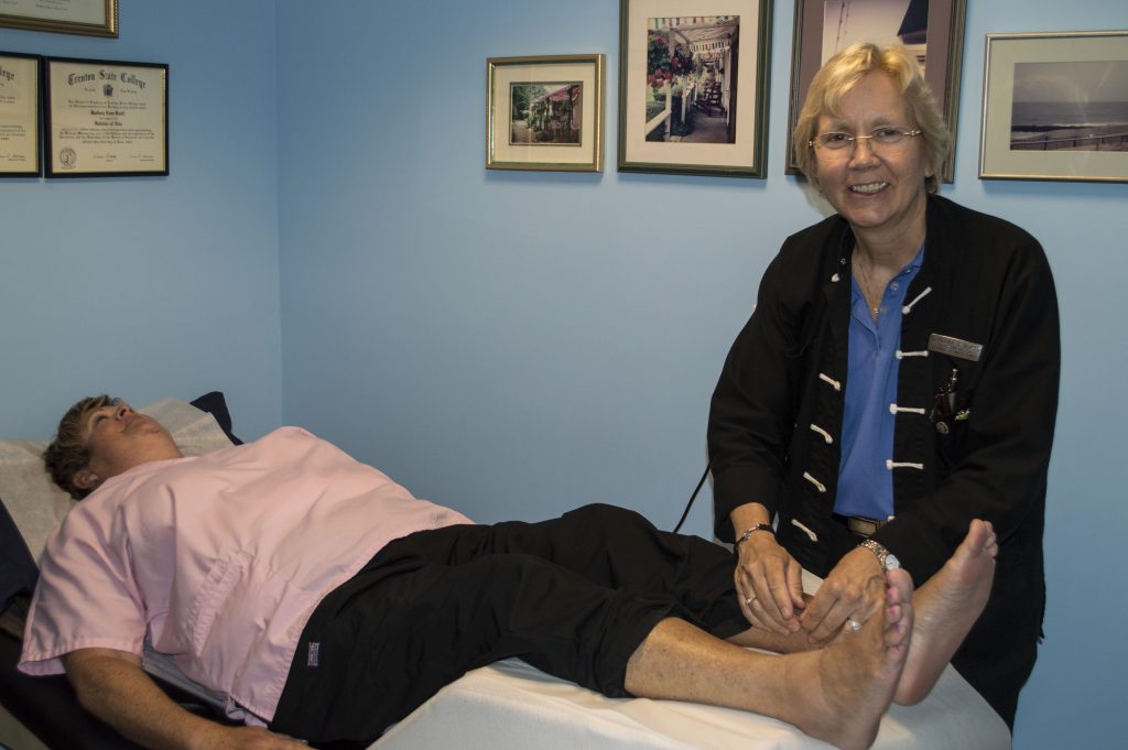 Acupuncturist Barbara Knoll, in her Lavallette office. (Photo: Daniel Nee)