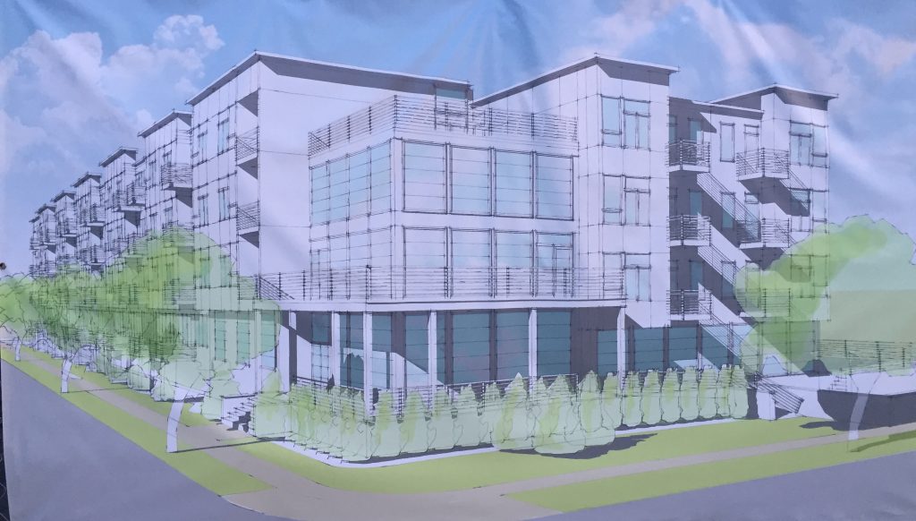 A rendering of the future Seaside Senior Apartments, planned for bay Boulevard in Seaside Heights. (Photo: Daniel Nee)