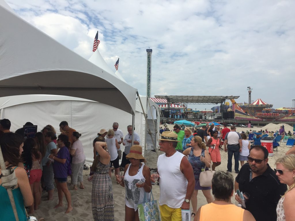 The 2016 Wine on the Beach event in Seaside Heights. (Photo: Daniel Nee)