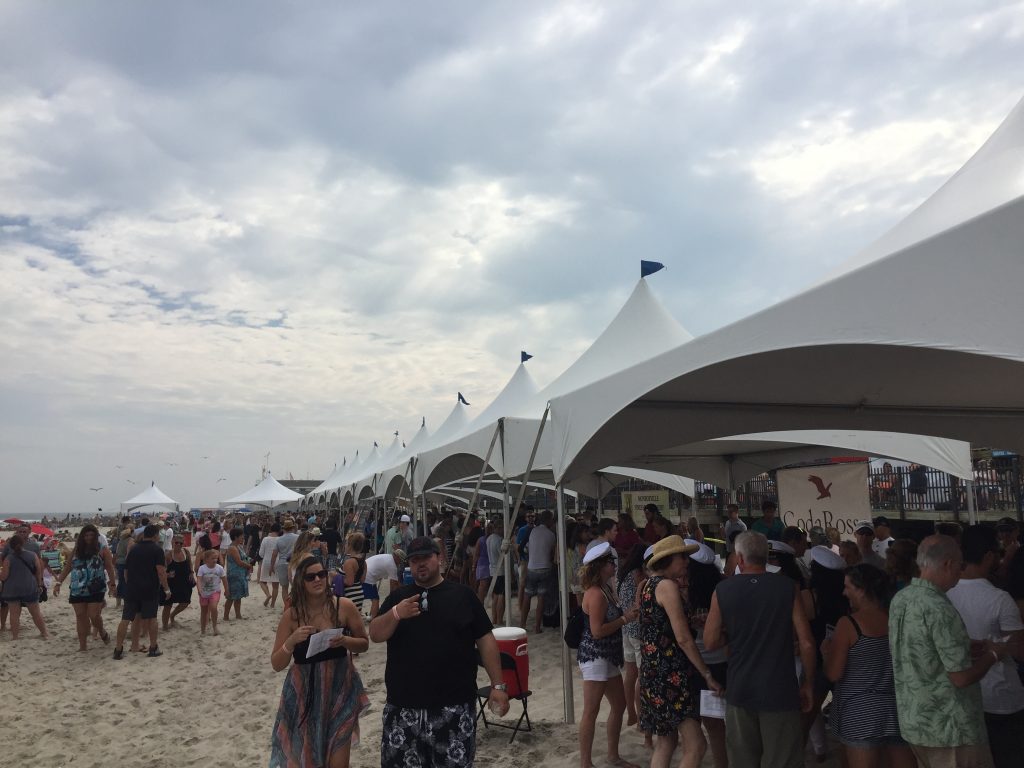 The 2016 Wine on the Beach event in Seaside Heights. (Photo: Daniel Nee)