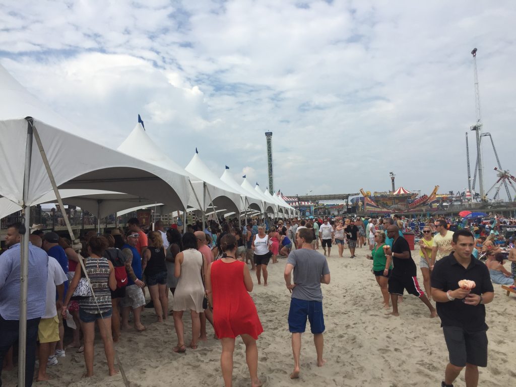 The 2016 Wine on the Beach event in Seaside Heights. (Photo: Daniel Nee)