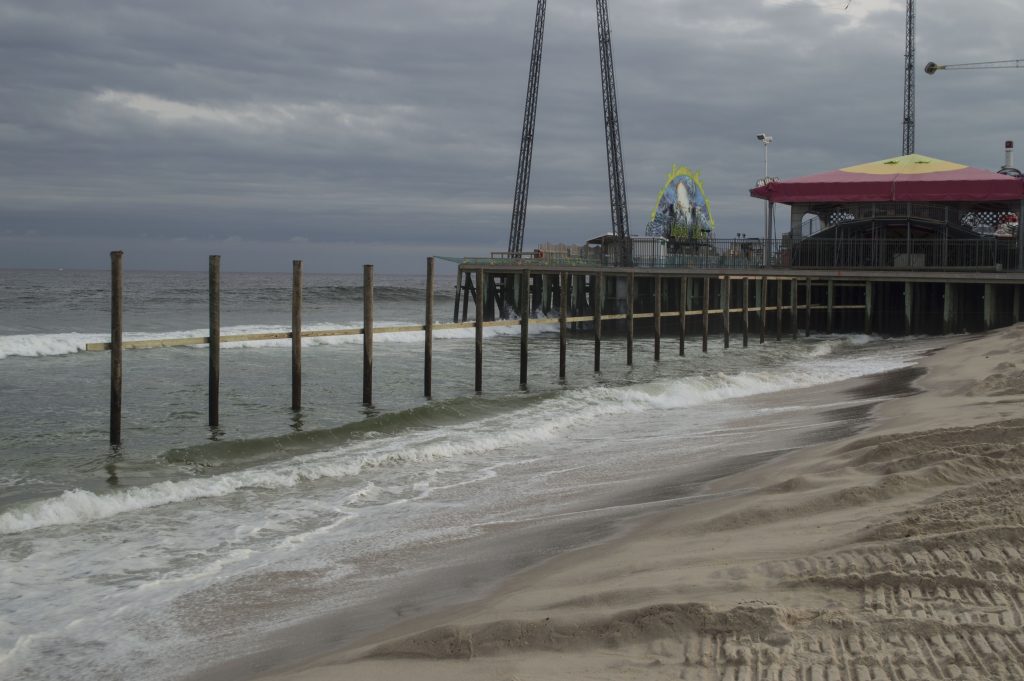 Construction on the expansion of Casino Pier begins in Seaside Heights, Sept. 27, 2016. (Photo: Daniel Nee)