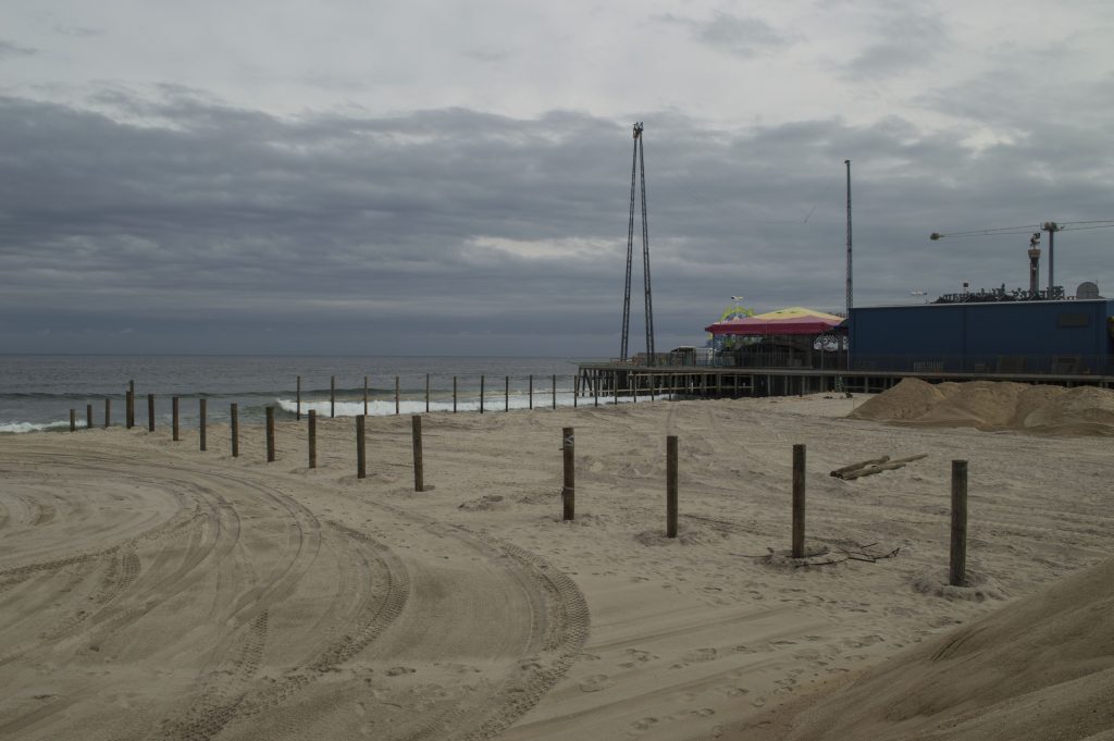 Construction on the expansion of Casino Pier begins in Seaside Heights, Sept. 27, 2016. (Photo: Daniel Nee)
