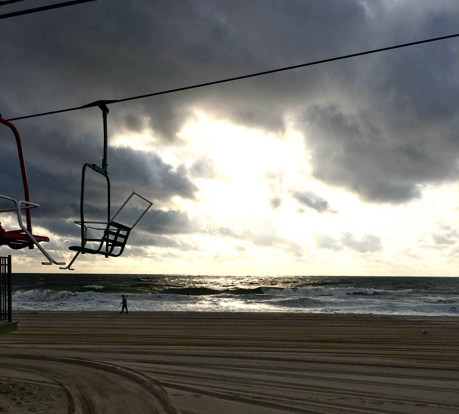 Dawn in Seaside Heights, Sept. 4, 2016. (Credit: The Sandy Pelican/Twitter)