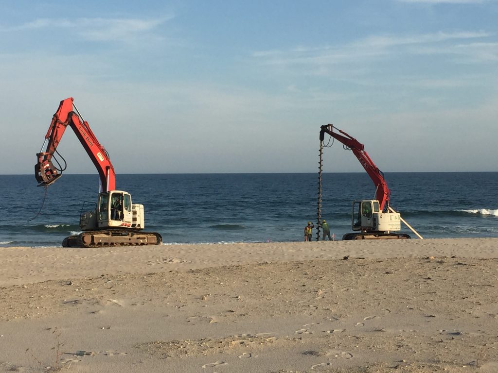 Construction on the Belle-Freeman property begins in Seaside Heights, N.J, Nov. 2, 2016. (Photo: Daniel Nee)