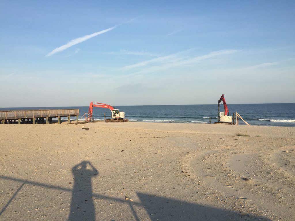 Construction on the Belle-Freeman property begins in Seaside Heights, N.J, Nov. 2, 2016. (Photo: Daniel Nee)