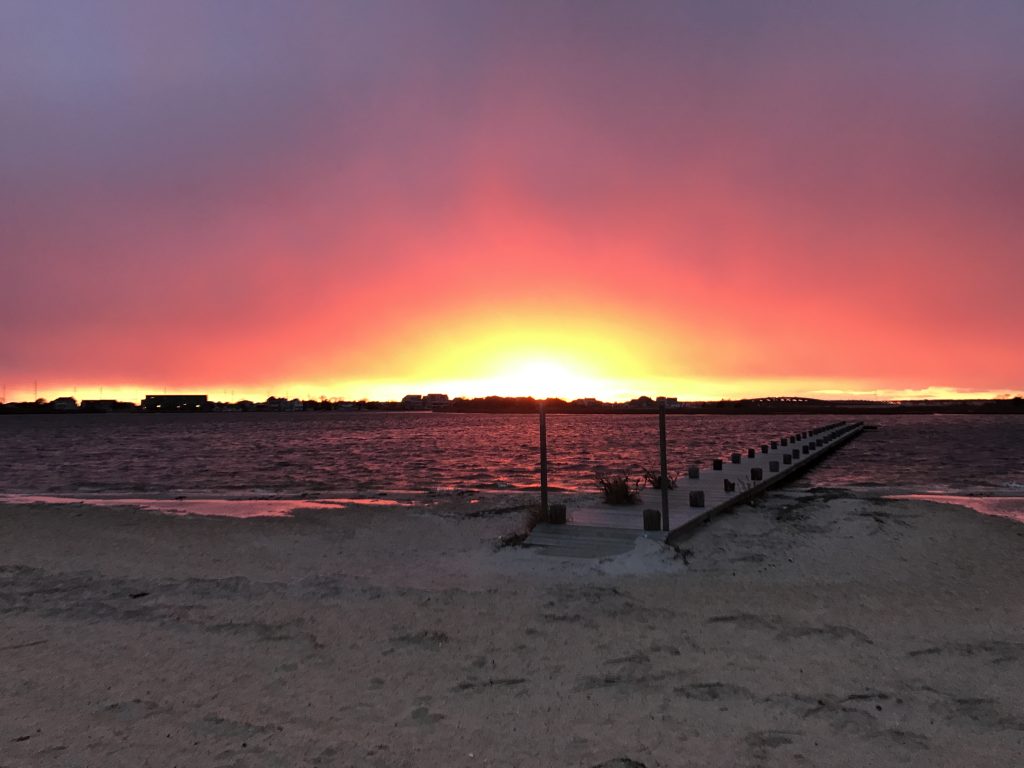 The sunset Feb. 15, 2017 at Sunset Beach in Seaside Heights. (Photo: Daniel Nee)