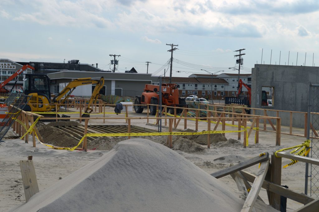 Development on the Seaside Heights and Seaside Park boardwalk areas destroyed by fire in 2013. (Photo: Daniel Nee)