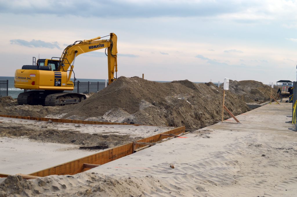 Development on the Seaside Heights and Seaside Park boardwalk areas destroyed by fire in 2013. (Photo: Daniel Nee)