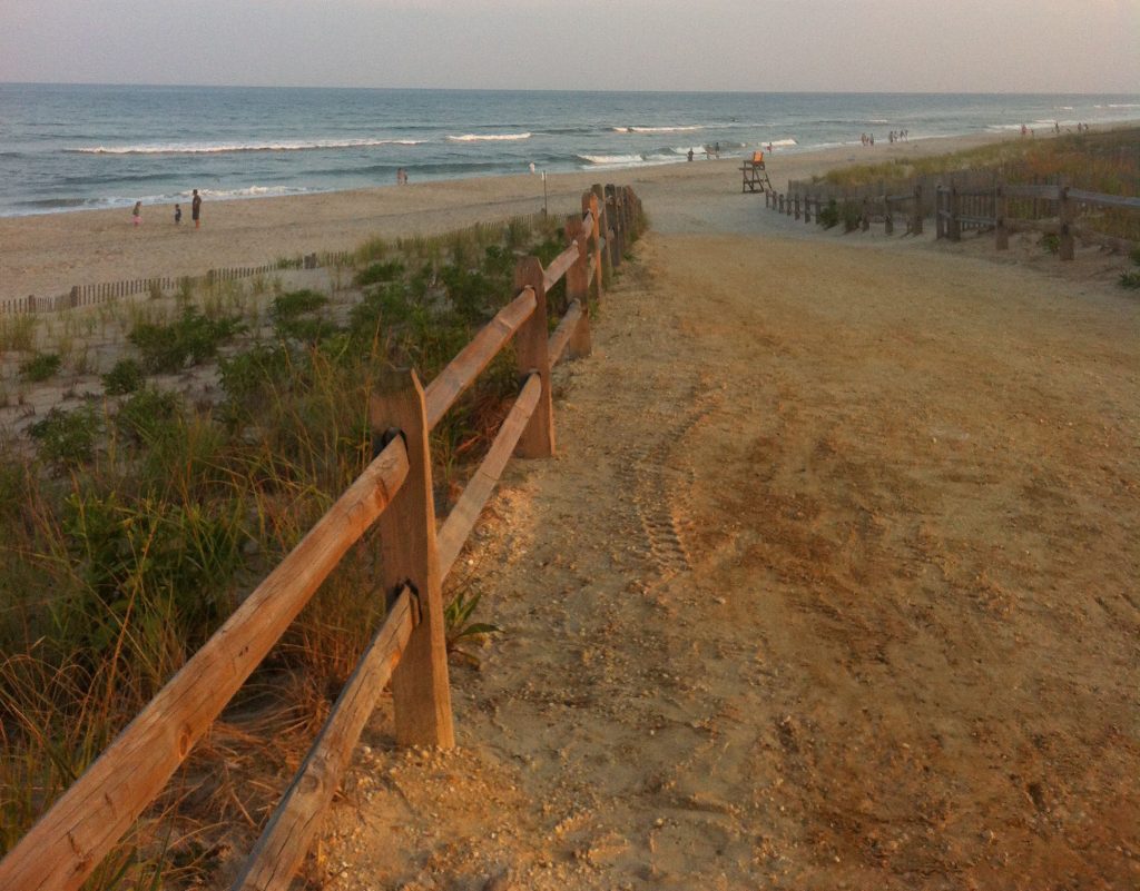 A beach entrance in Long Beach Island designed in a federal beach replenishment project. (Photo: Daniel Nee)