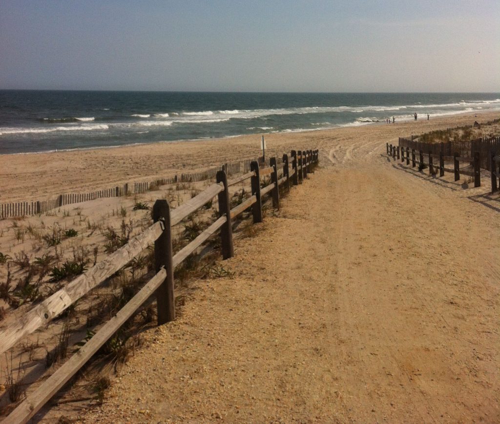 A beach entrance in Long Beach Island designed in a federal beach replenishment project. (Photo: Daniel Nee)