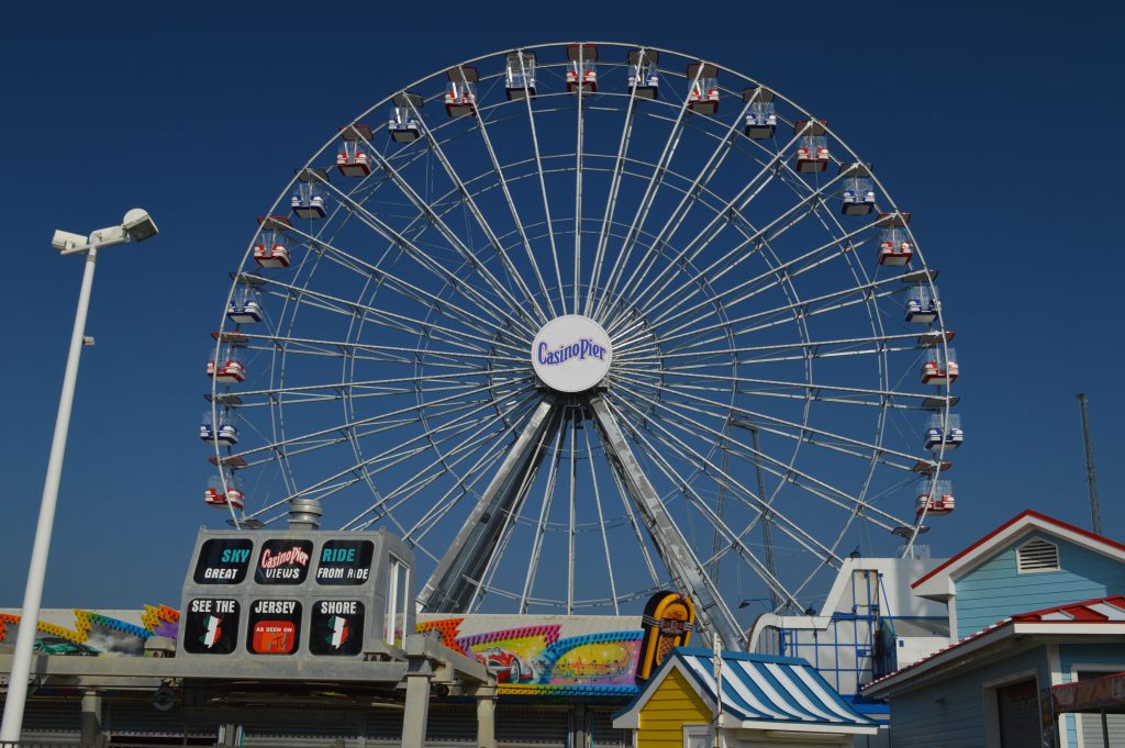 The new Ferris wheel at Casino Pier in Seaside Heights. (Photo: Daniel Nee)