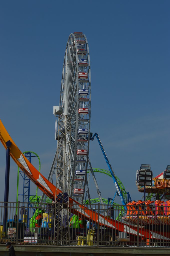 The new Ferris wheel at Casino Pier in Seaside Heights. (Photo: Daniel Nee)