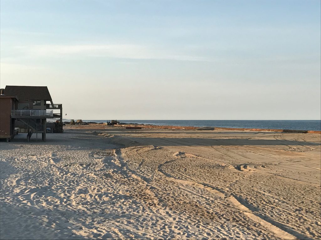 Beach replenishment in Ortley Beach, N.J., as of June 14, 2017. (Photo: Daniel Nee)