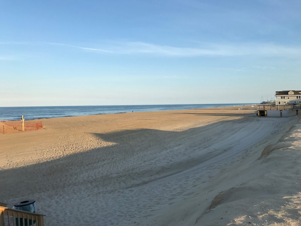 Beach replenishment in Ortley Beach, N.J., as of June 14, 2017. (Photo: Daniel Nee)