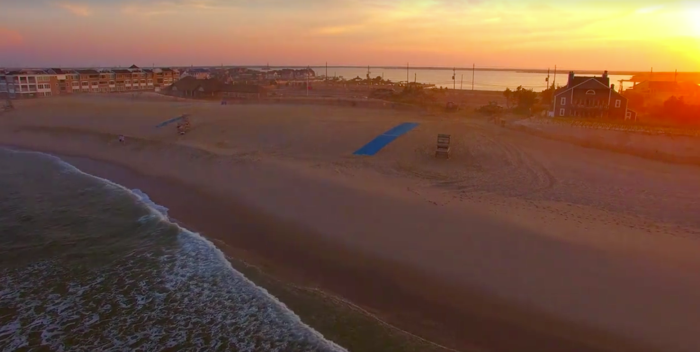 Sunset over Brick's portion of the barrier island, May 30, 2017. (Credit: Gregory Coraggio)
