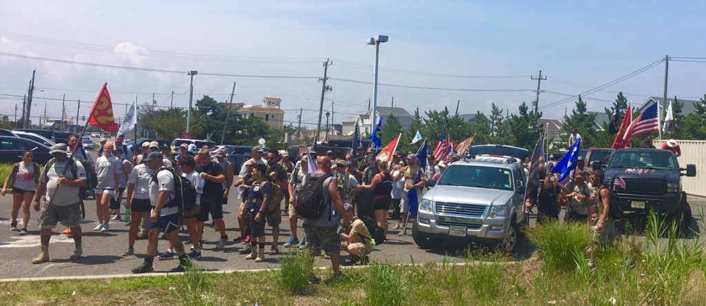 Marchers participating in Operation: Ruck It to raise awareness and funds to combat veterans suicide. (Photo: MA22)
