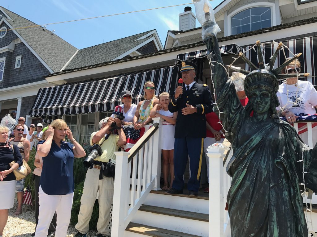 2017 Normandy Beach Independence Day Flag Raising (Photo: Daniel Nee)