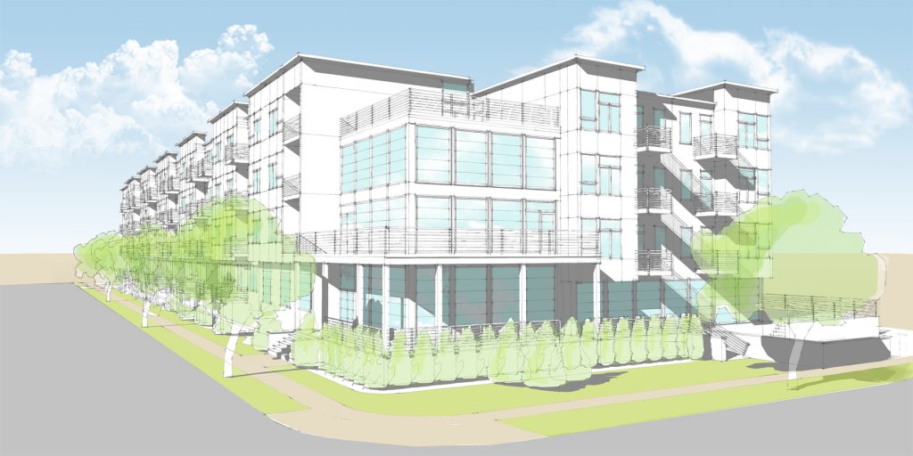 Cornerstone at Seaside project rendering. (Credit: Walters Group)