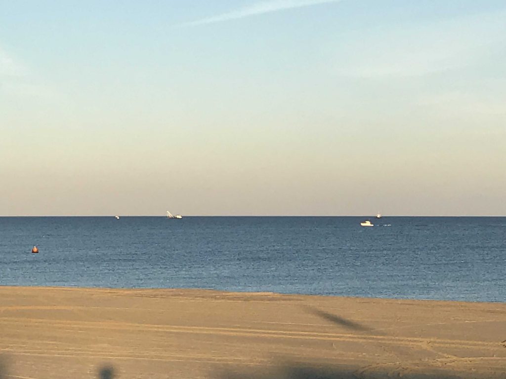Beach replenishment work in Mantoloking, N.J., Nov. 27, 2017. (Photo: Daniel Nee)