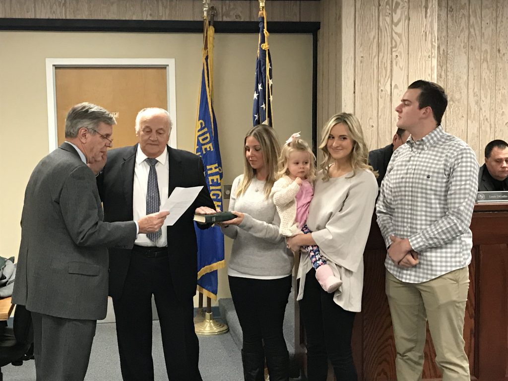 Councilman Guy Mazzanti is sworn into office in Seaside Heights, Jan. 3, 2017. (Photo: Daniel Nee)