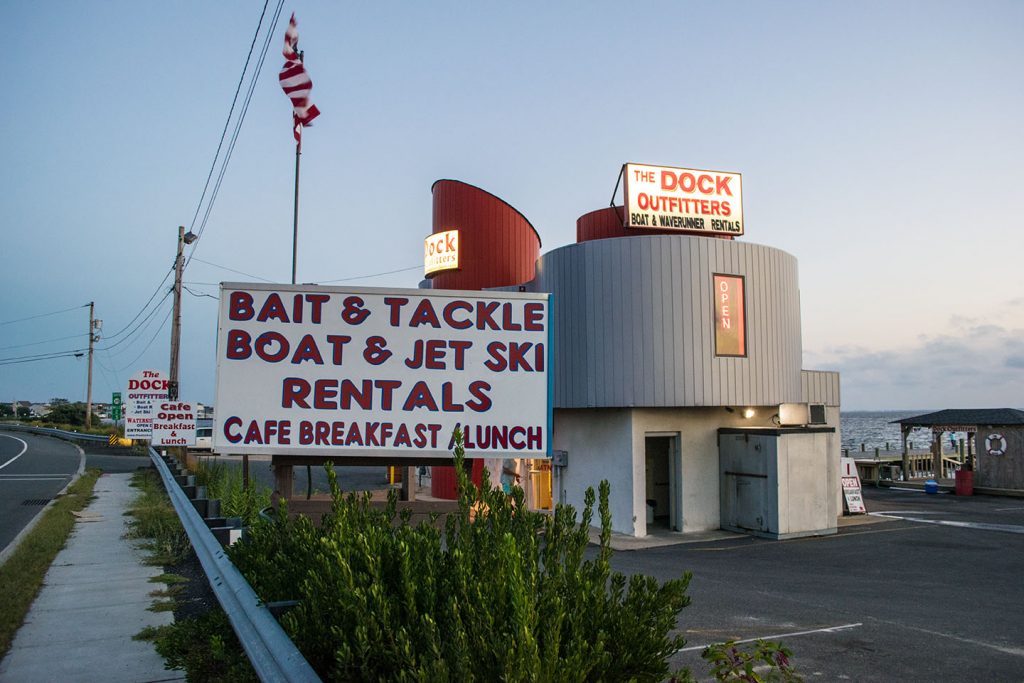 The Dock Outfitters, Seaside Heights, Sept. 2018. (Photo: Daniel Nee)