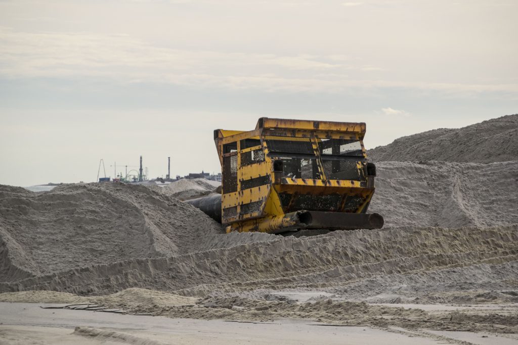 Beach replenishment work in Toms River's North Beaches, Oct. 15, 2018. (Photo: Daniel Nee)