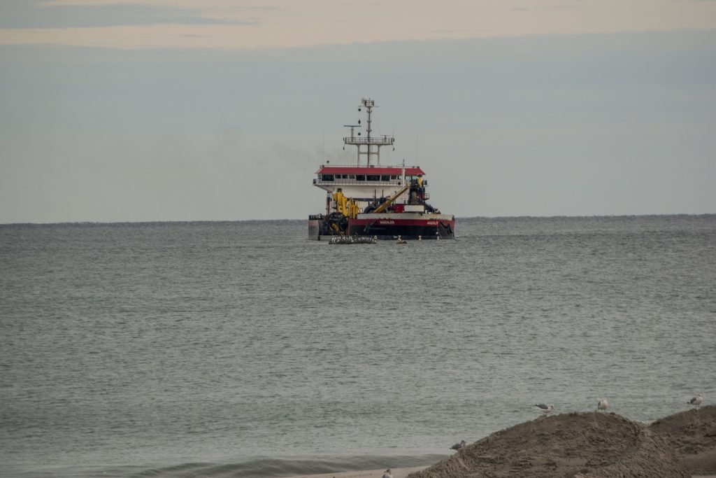 Beach replenishment work in Toms River's North Beaches, Oct. 15, 2018. (Photo: Daniel Nee)