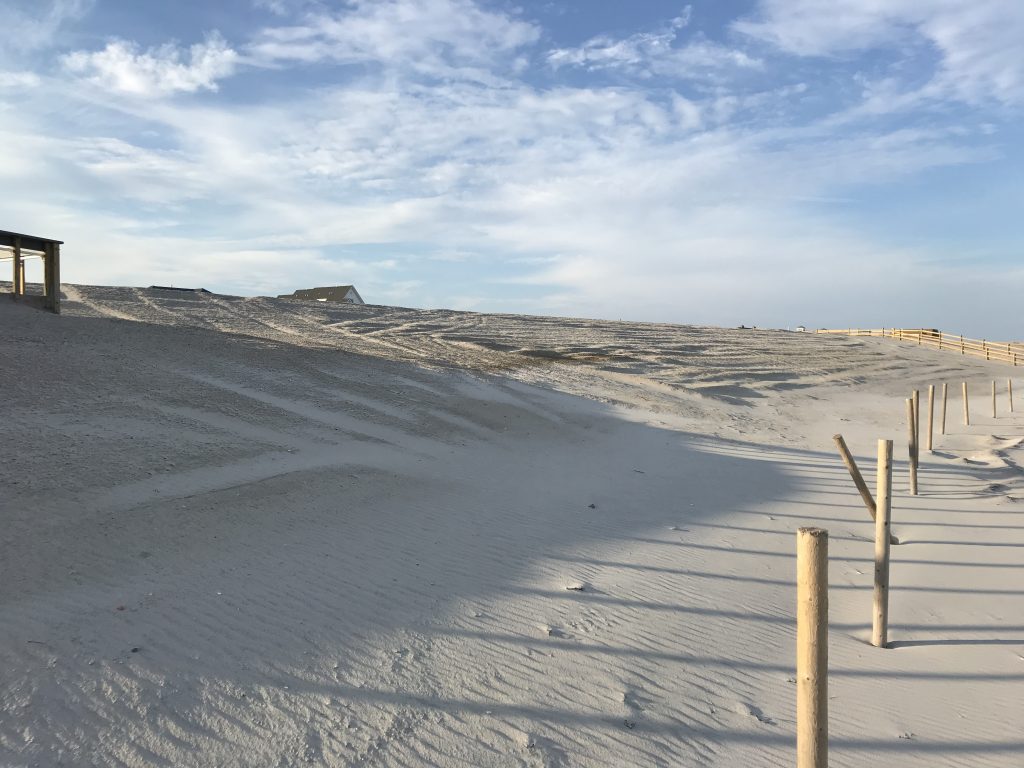 The replenished oceanfront in Ortley Beach following a nor'easter, Oct. 31, 2018. (Photo: Daniel Nee)