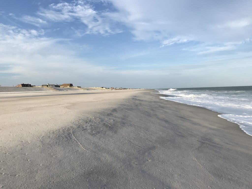 The replenished oceanfront in Ortley Beach following a nor'easter, Oct. 31, 2018. (Photo: Daniel Nee)