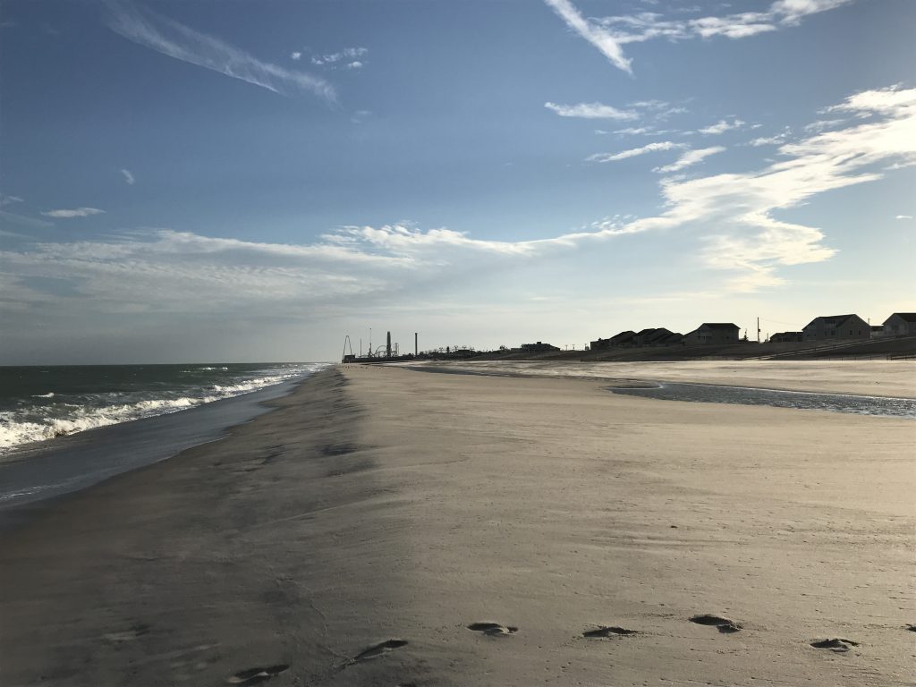 The replenished oceanfront in Ortley Beach following a nor'easter, Oct. 31, 2018. (Photo: Daniel Nee)