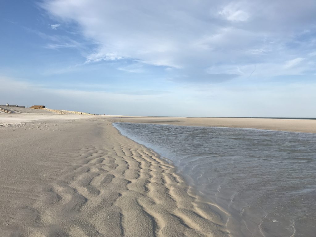The replenished oceanfront in Ortley Beach following a nor'easter, Oct. 31, 2018. (Photo: Daniel Nee)