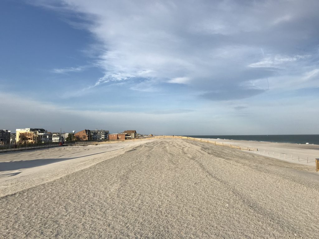 The replenished oceanfront in Ortley Beach following a nor'easter, Oct. 31, 2018. (Photo: Daniel Nee)
