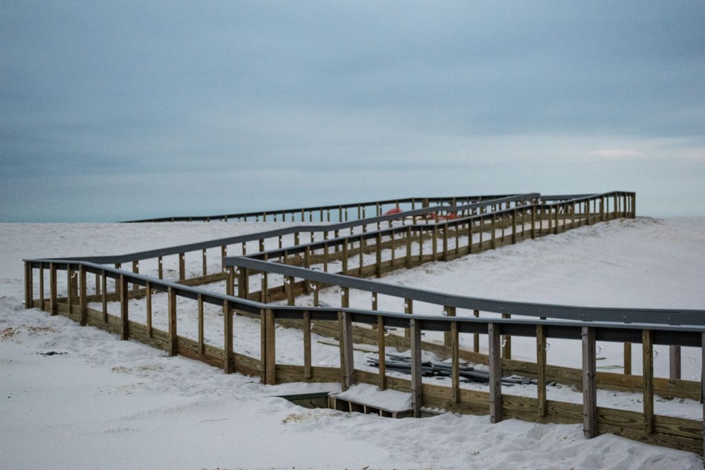 A beach entrance in Ortley Beach following the completion of replenishment work, Dec. 1, 2018. (Photo: Daniel Nee)