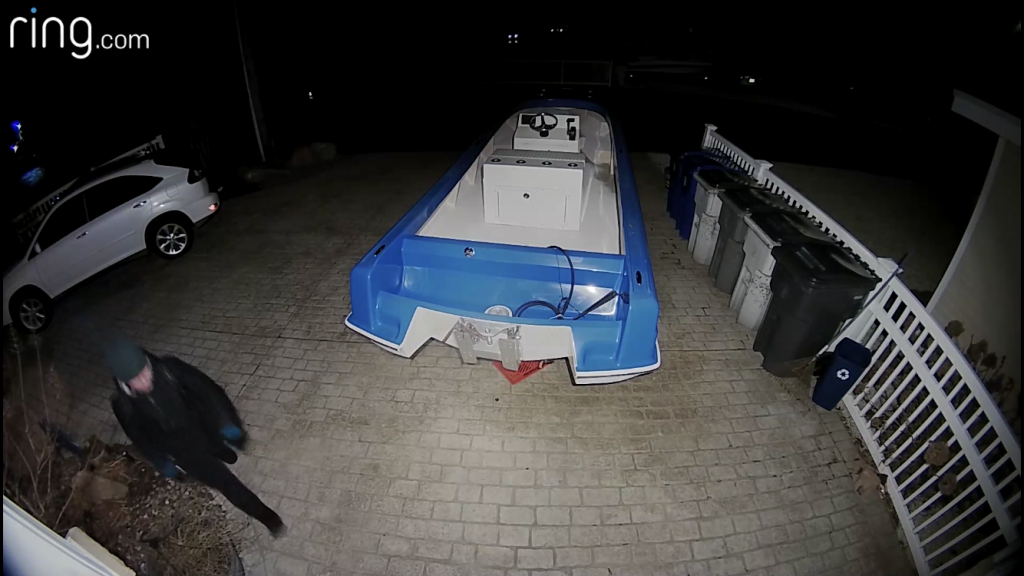 A suspected vehicle burglar in Ortley Beach. (Photo: Ring/Neighbors App)
