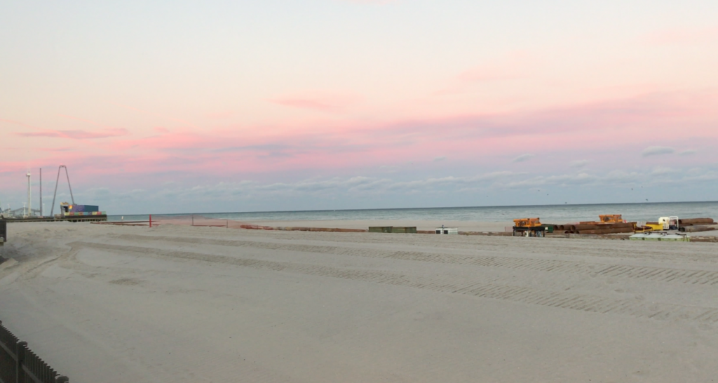 The expanded beach in Seaside Heights, Jan. 10, 2019. (Photo: Daniel Nee)